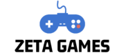 le logo de zeta-games.com avec une manette bleue